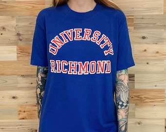 Vintage University of Richmond Retro College School Tee Shirt T-Shirt