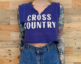 Vintage Thrashed Cross Country Sleeveless T Shirt