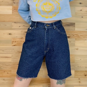 Lee 90&#39;s Vintage High Rise Cut Off Jean Shorts / Size 28 29