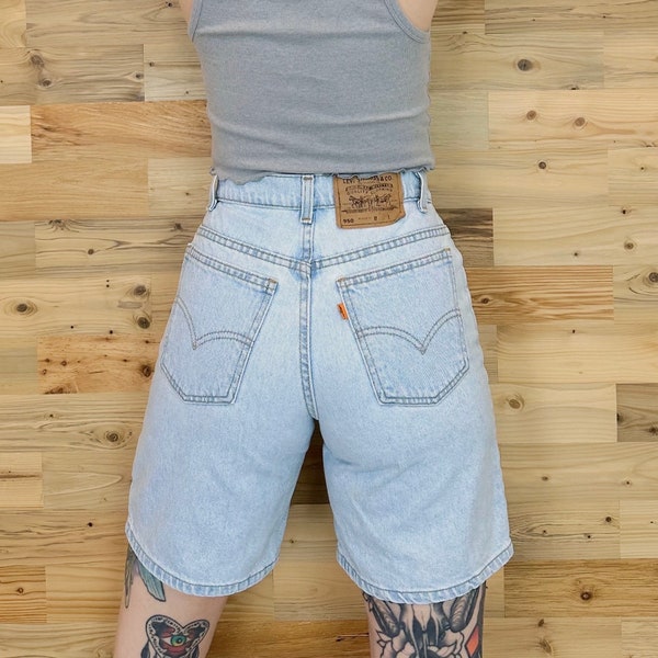 Levi's 950 Orange Tab Jean Shorts / Size 25 26