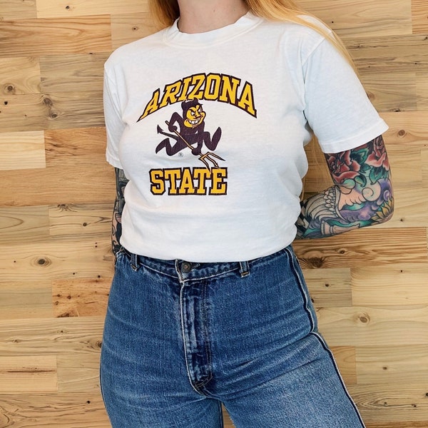 90's Vintage Arizona State University Sun Devils Retro Tee Shirt T-Shirt