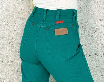 Wrangler Vintage Teal Western Jeans / Size 27