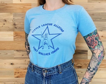 1987 Vintage Wallace Idaho Little League Tee Shirt