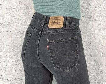 Levi's 505 Vintage Faded Black Jeans / Size 27