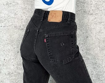 Pantalones vaqueros Levi's 550 Vintage negros / Talla 27 28