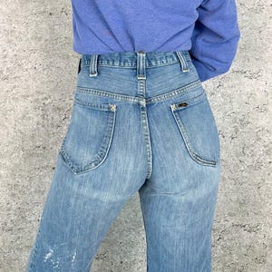 RARE 1960&#39;s Lee Riders Vintage Bell Bottom Jeans / Size 29 30