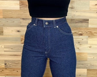 Levi's Vintage Pinstriped Bareback 70's Jeans / Size 23