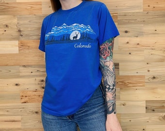 70's Soft Thin Colorado Travel Tee Shirt