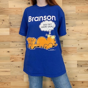 Garfield Vintage 90’s Big Fat Hairy Deal Branson Tee Shirt T-Shirt