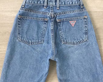 Pantalones vaqueros Guess Vintage de los 90, corte ajustado / Talla 23