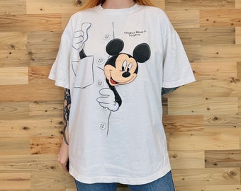 90's Disney Mickey Mouse Vintage Virginia Beach Tee Shirt T-Shirt