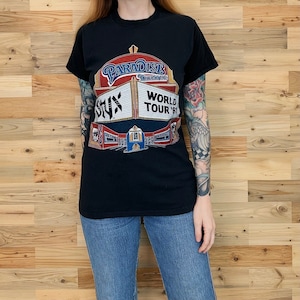 Vintage 1981 Styx World Tour Paradise Theatre Rock Band Music Tee Shirt T-Shirt