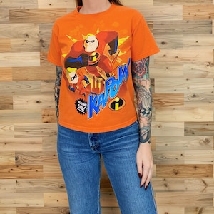 Y2K the Incredibles Pixar Vintage T-shirt Rare Movie Promo