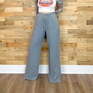 Vintage Banana Republic Linen High Rise Wide Leg Summer Trouser Pants / Size 27 28