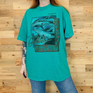 90er Jahre Galveston Island Texas Vintage Nature&#39;s Gallery Delphin Reise T-Shirt T-Shirt