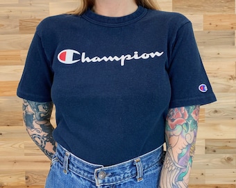 90's Vintage Champion Spellout Youth Tee Shirt