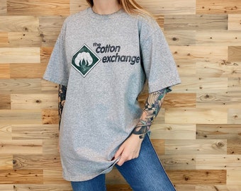 Vintage The Cotton Exchange Brand Logo Tee Shirt