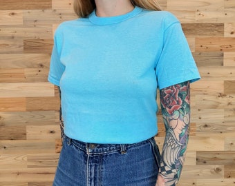 Vintage Soft Basic Single Stitch T Shirt