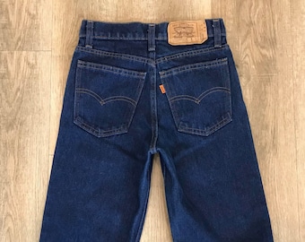 Levi's 718 Orange Tab Student Fit Vintage Jeans / Size 22 XXS