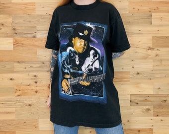 Vintage Stevie Ray Vaughn 1991 In Memoriam Tee Shirt T-Shirt
