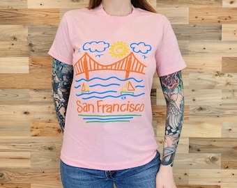 Vintage San Francisco California 80's Travel Tee Shirt