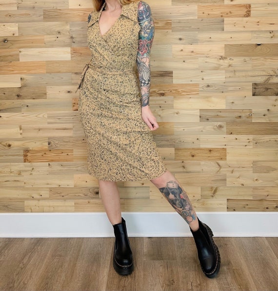 Vintage Stretchy Sleeveless Summer Midi Dress