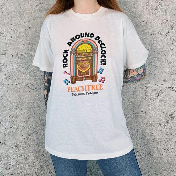 80's Vintage DeKuyper Liquor Peachtree Schnapps Tee Shirt T-Shirt