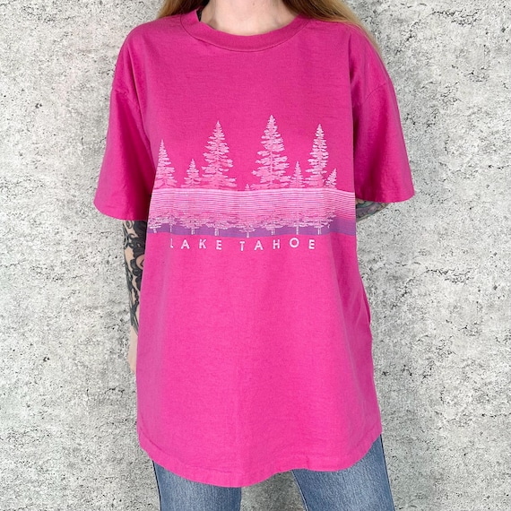 90's Lake Tahoe Vintage Travel Tee Shirt T-Shirt