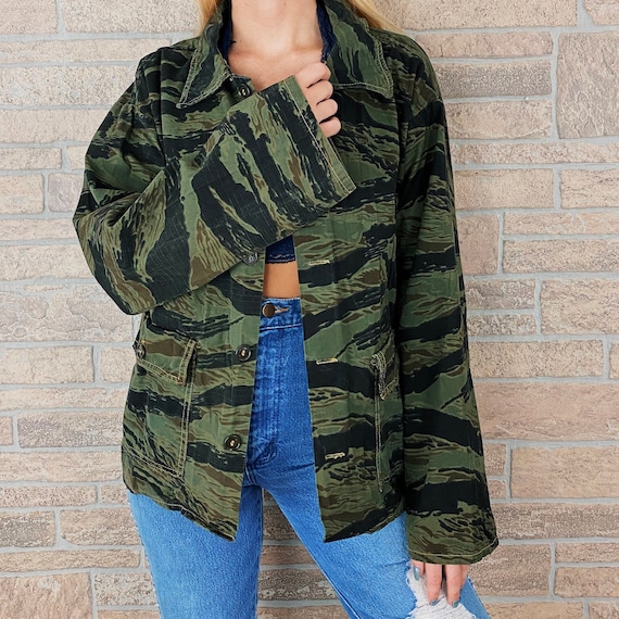 80's Tiger Stripe Camouflage Jacket