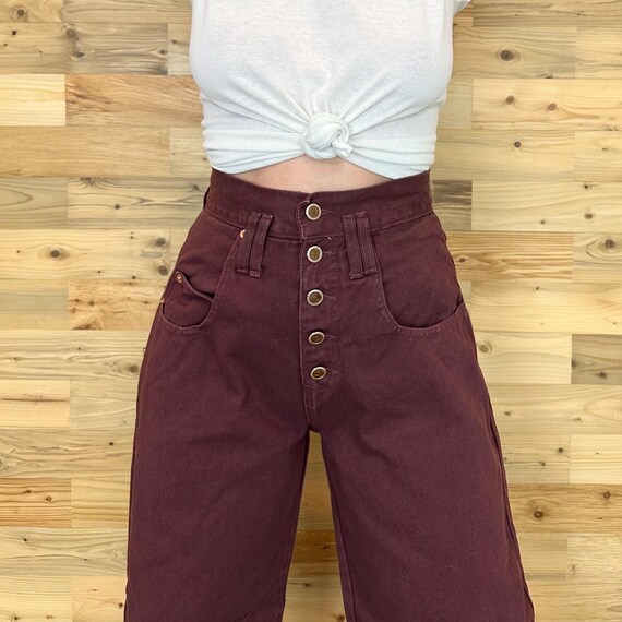 Vintage High Rise Wide Leg Jeans / Size 25