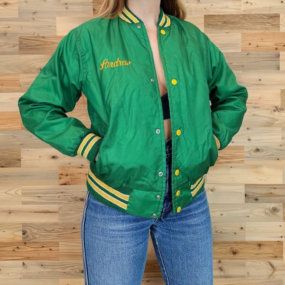 60's Vintage Rehoboth Jr. Football Retro School Bomber Jacket