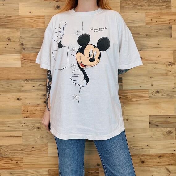 Vintage 90s Disney Oversized Beach Shirt - Tops & blouses