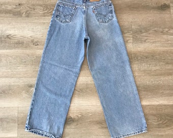 Levi's 575 Wide Leg Orange Tab Jeans / Size 22 23 XXS