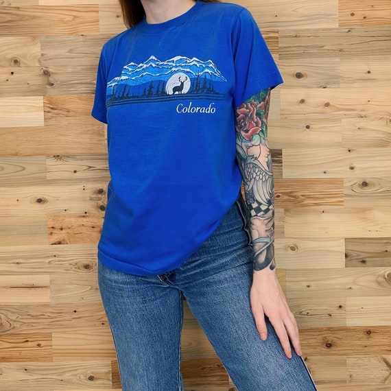 70's Soft Thin Colorado Travel Tee Shirt