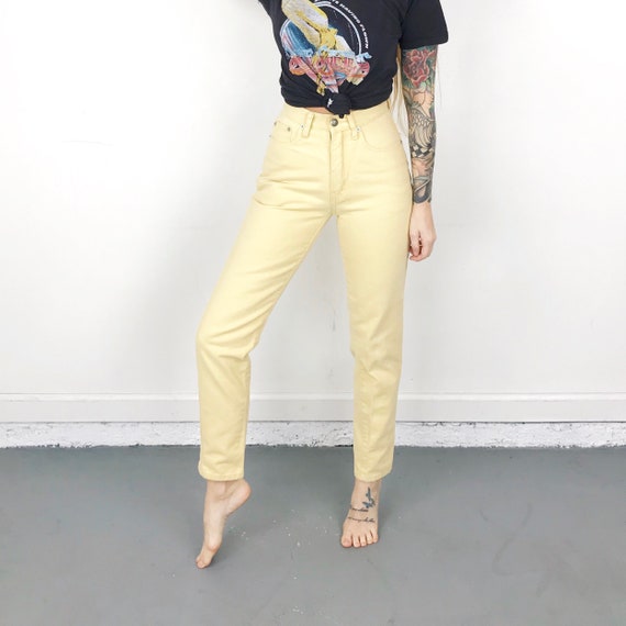 Vintage Limited Yellow Jeans / Size 23