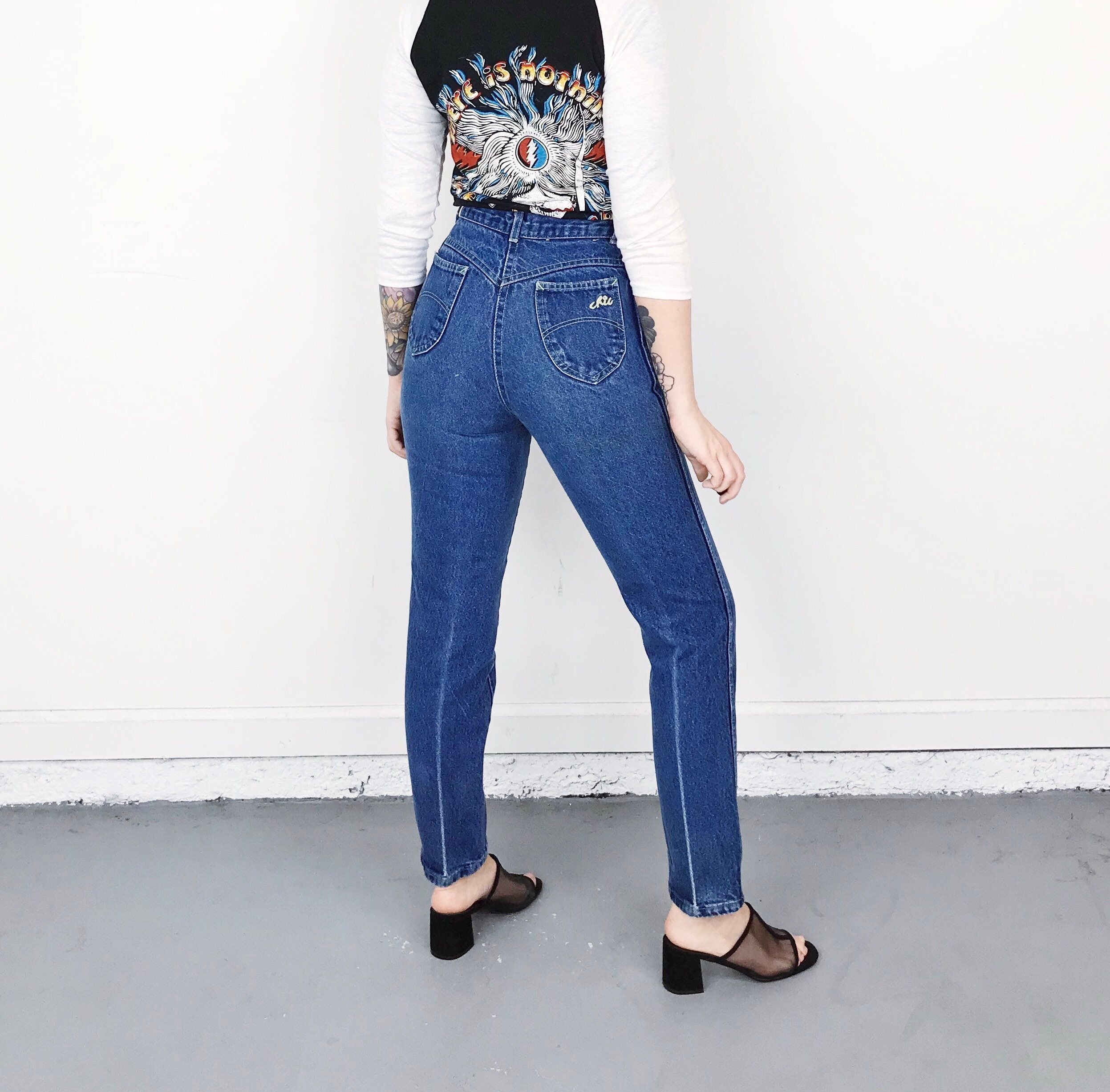 70's CHIC Vintage Jeans / Size 23 24 XS