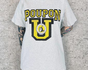 Vintage Funny Mustard Poupon University Tee Shirt T-Shirt