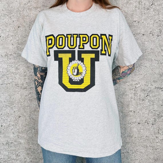 Vintage Funny Mustard Poupon University Tee Shirt T-Shirt