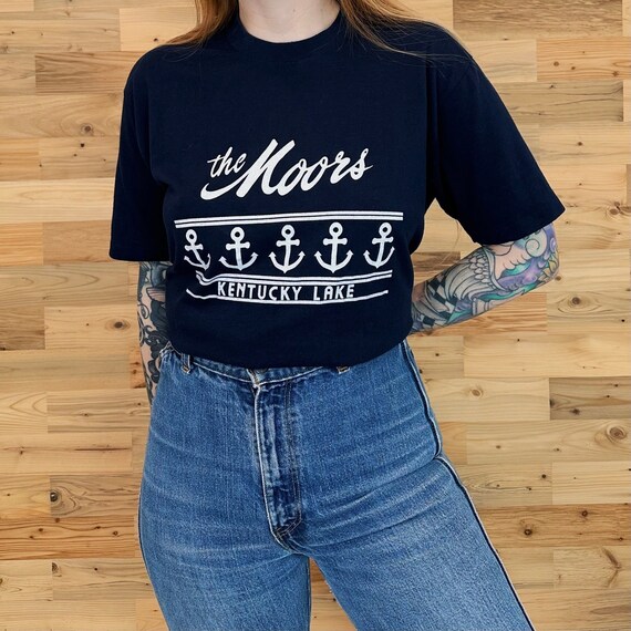 Vintage Retro 1980's The Moors Kentucky Lake Tee Shirt T-Shirt