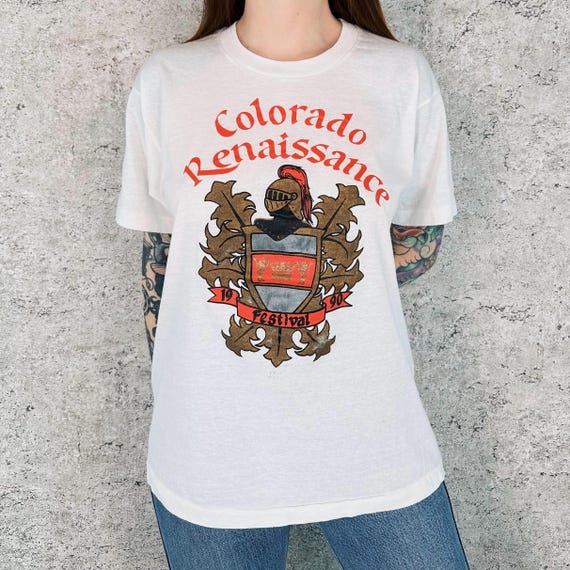 1990 Vintage Colorado Renaissance Festival Tee Shirt T-Shirt