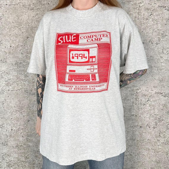 1994 Vintage Computer Camp Tee Shirt T-Shirt