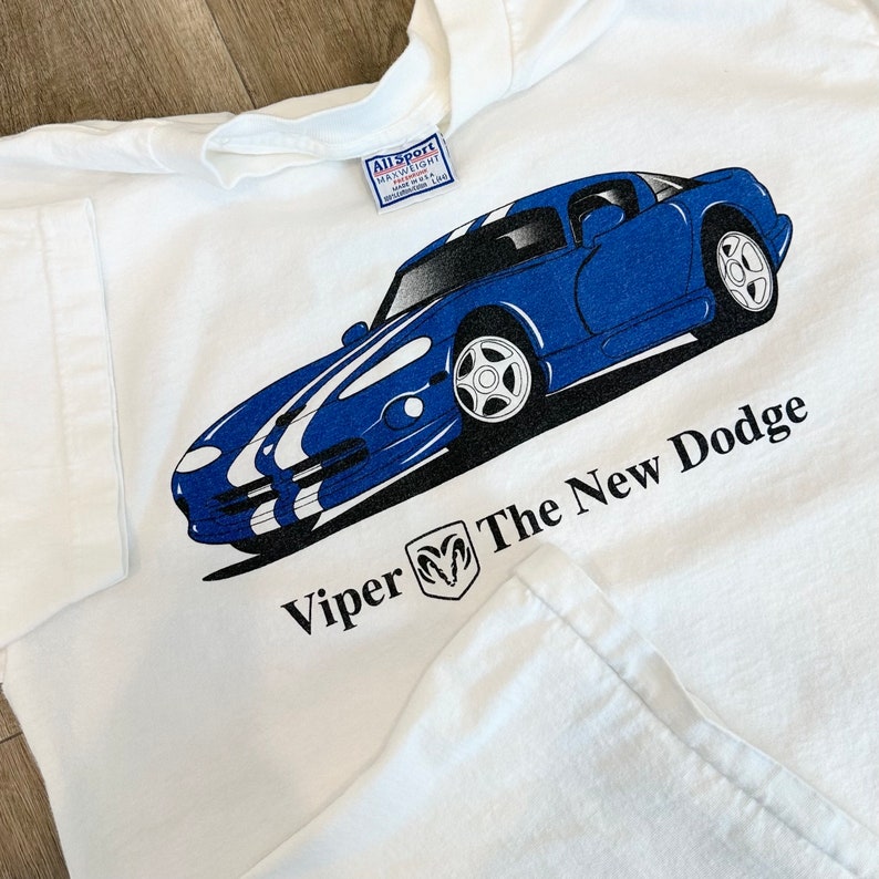 Vintage Dodge Viper Advertisement Promo Tee Shirt T-Shirt image 6