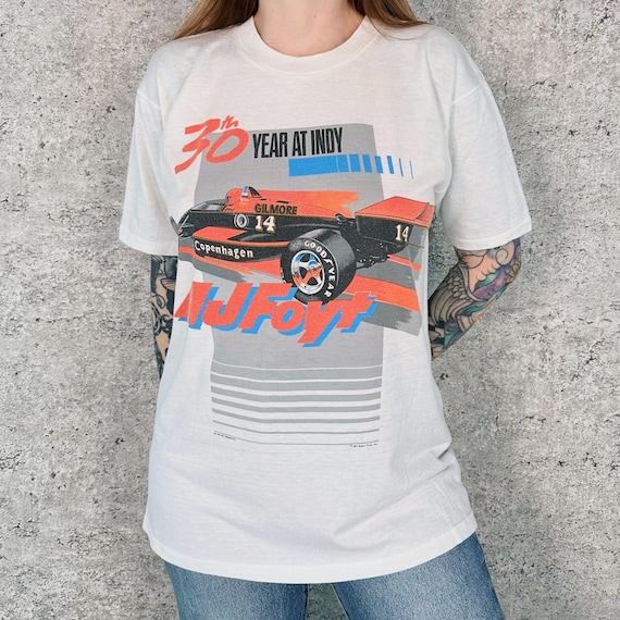 Indy 500 AJ Foyt Vintage Racing Tee Shirt T-Shirt
