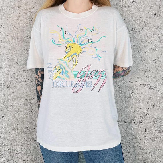 New Orleans Jazz Vintage Travel Destination Tee Shirt T-Shirt
