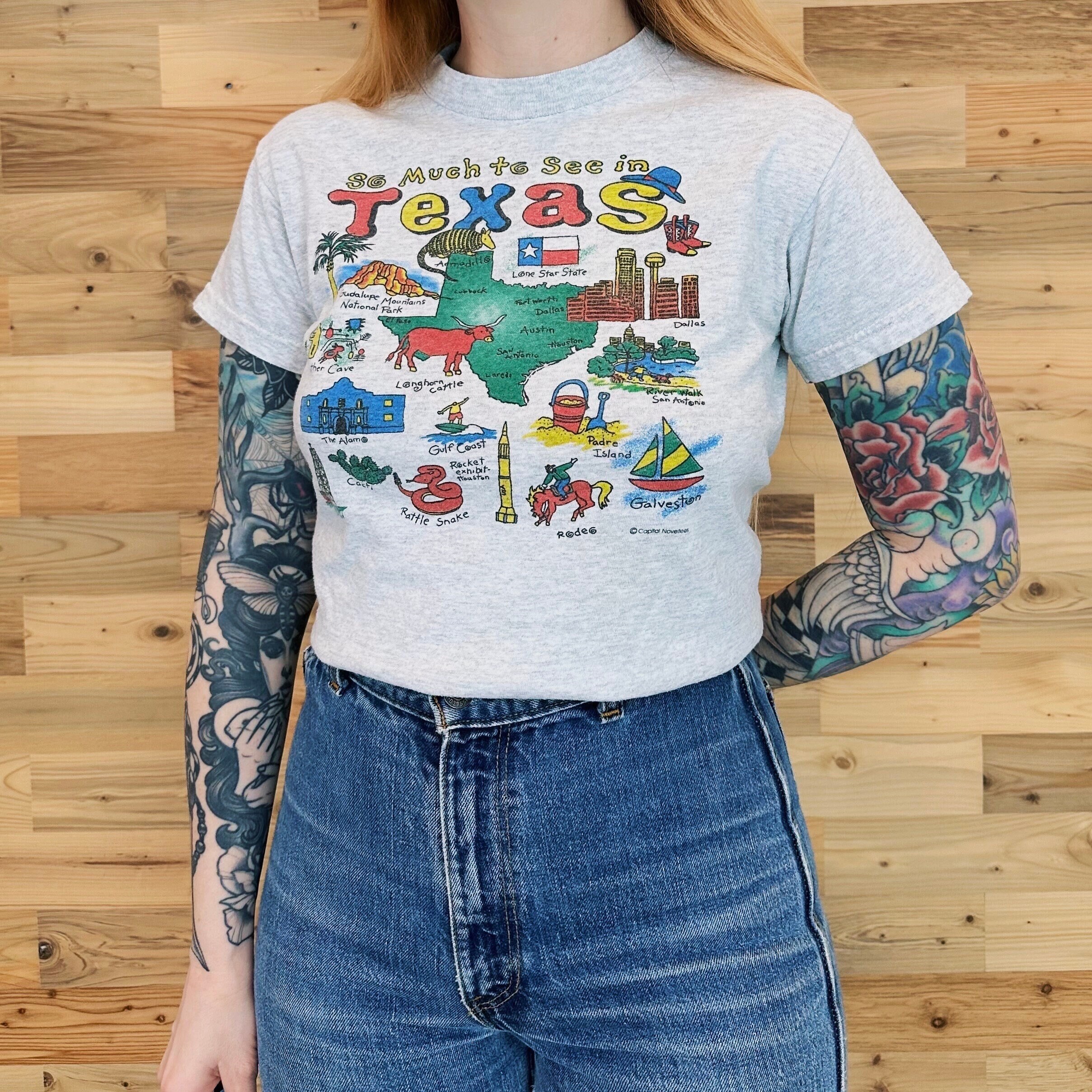 Texas Floral Cactus T-Shirt Pretty Lone Star State Tee Shirt Texas Floral Cactus T-Shirt Pretty Lone Star State Tee Shirt