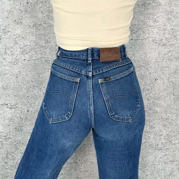 Lee Riders Vintage High Rise Straight Leg Jeans / Size 25 26