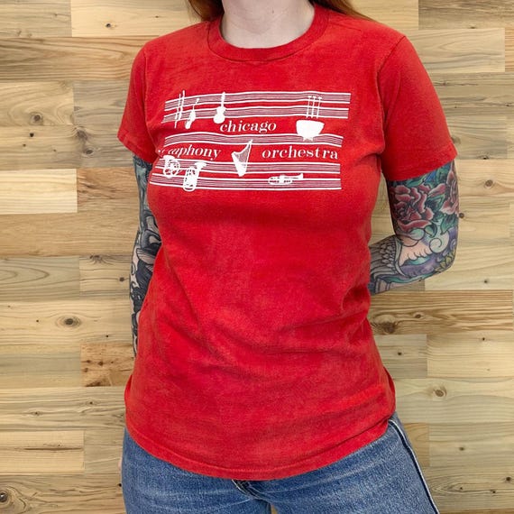 Vintage 1970's Chicago Symphony Orchestra Faded Soft 80's Tee Shirt T-Shirt
