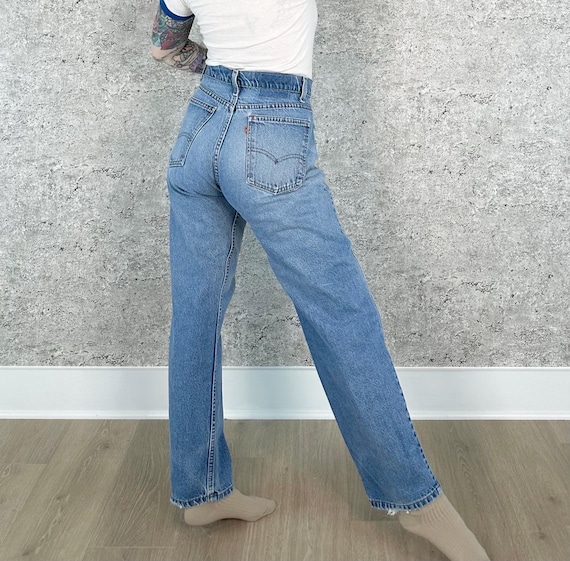 Levi's Vintage Orange Tab Distressed Straight Leg Jeans / Size 31 32