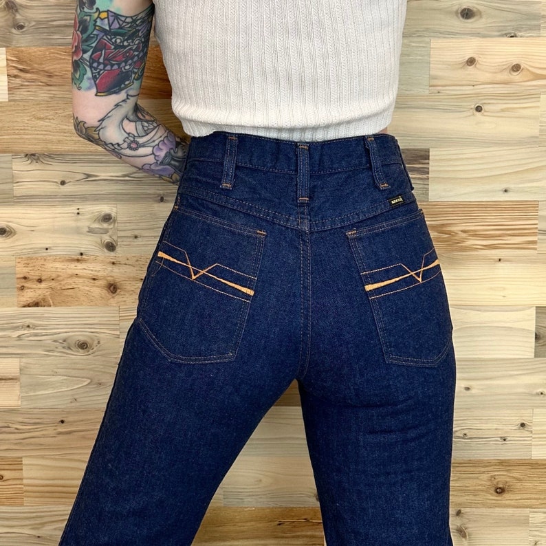 70's Maverick Vintage Western Jeans / Size 27 image 1