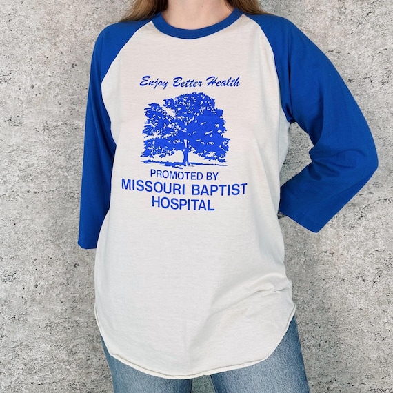 80's Vintage Enjoy Better Health Raglan Tee Shirt T-Shirt